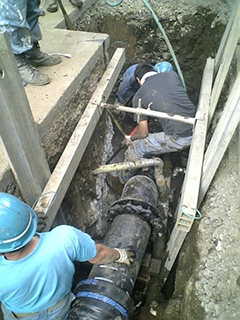 徳丸管工_新規に配水小管を埋設する工事